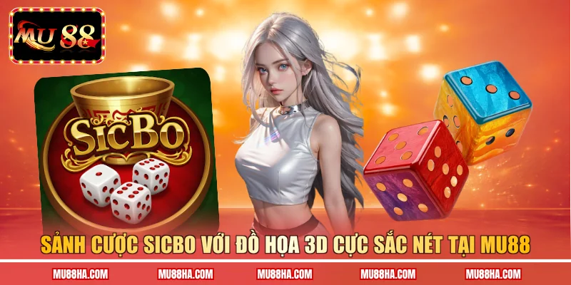 Sảnh cược Sicbo với đồ họa 3D cực sắc nét tại MU88